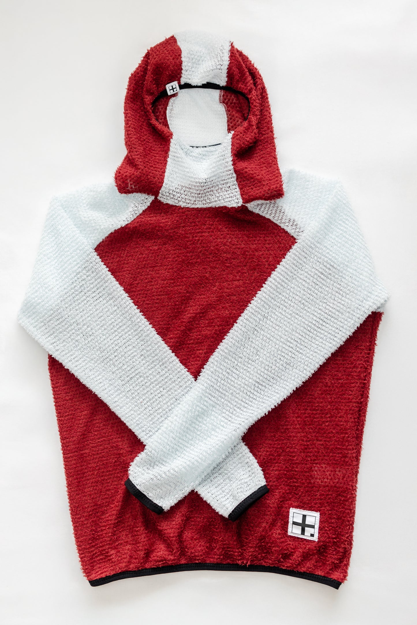 Burgundy/White S Alpha Direct Hoodie 60 Clearance