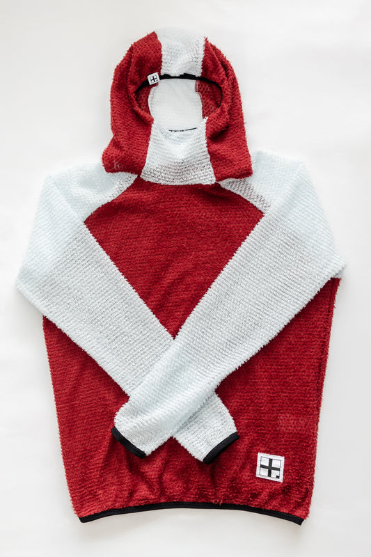 Burgundy/White S Alpha Direct Hoodie 60 Clearance