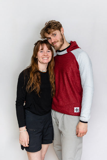 Burgundy/White S Alpha Direct Hoodie 60 Clearance